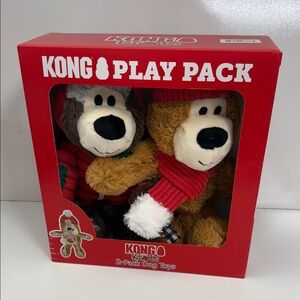 KONG Play Pack - Brown and Red Stuffed Animals